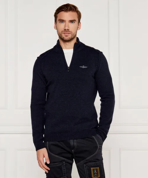 

Шерстяной свитер Regular fit Aeronautica Militare, синий