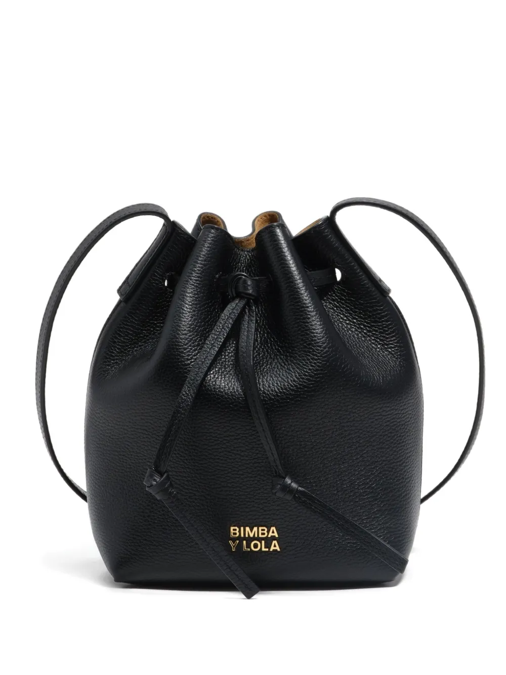 

Кожаная сумка-ведро на шнурке Bimba y Lola, черный