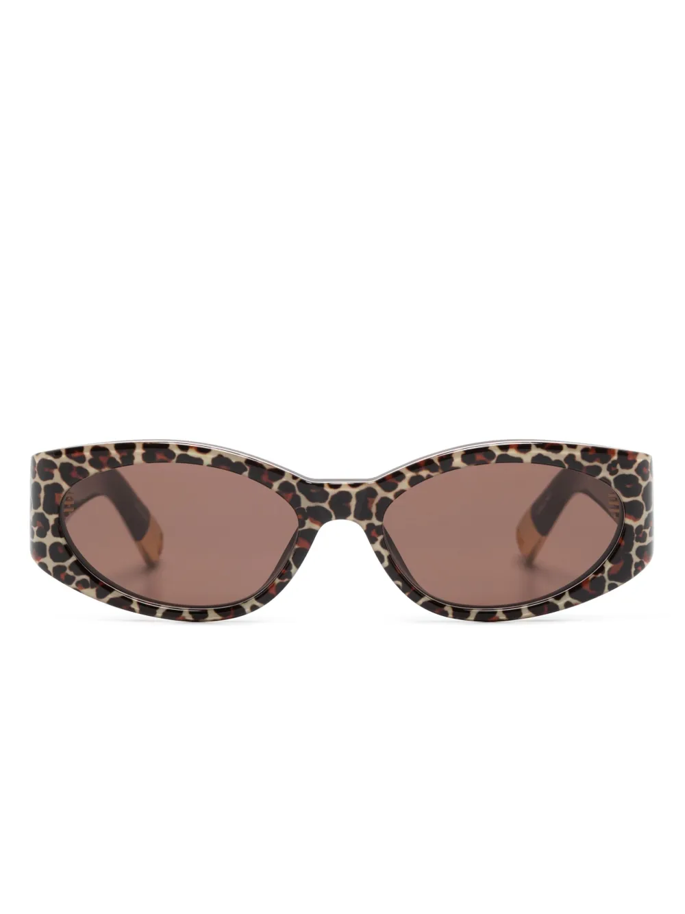 

Солнцезащитные очки Les lunettes Ovalo JACQUEMUS, коричневый
