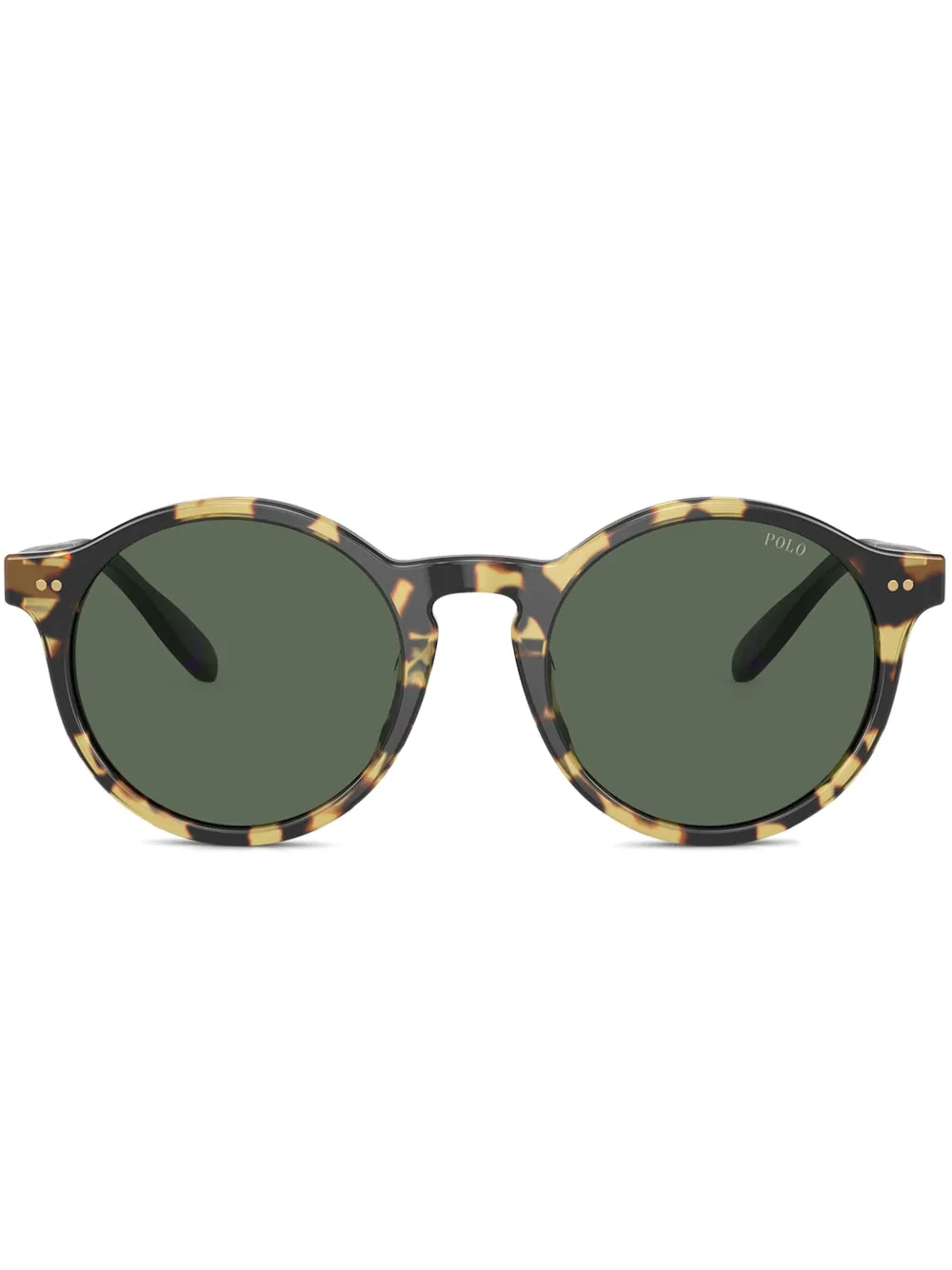 

Солнцезащитные очки в круглой оправе Polo Ralph Lauren, коричневый