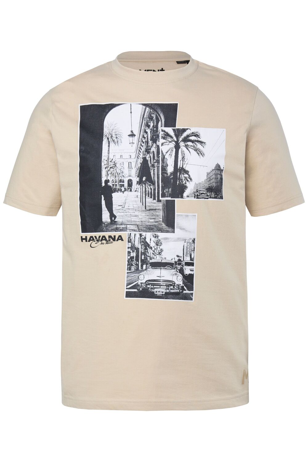 

Men Plus Футболка в темно-бежевом цвете