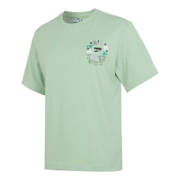 

Футболка youth logo t-shirt 'green' Puma, зеленый