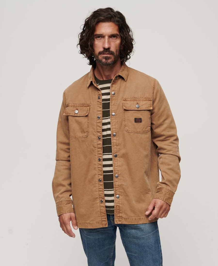 Куртка классического кроя для межсезонья Superdry, светло-коричневый — фото 2