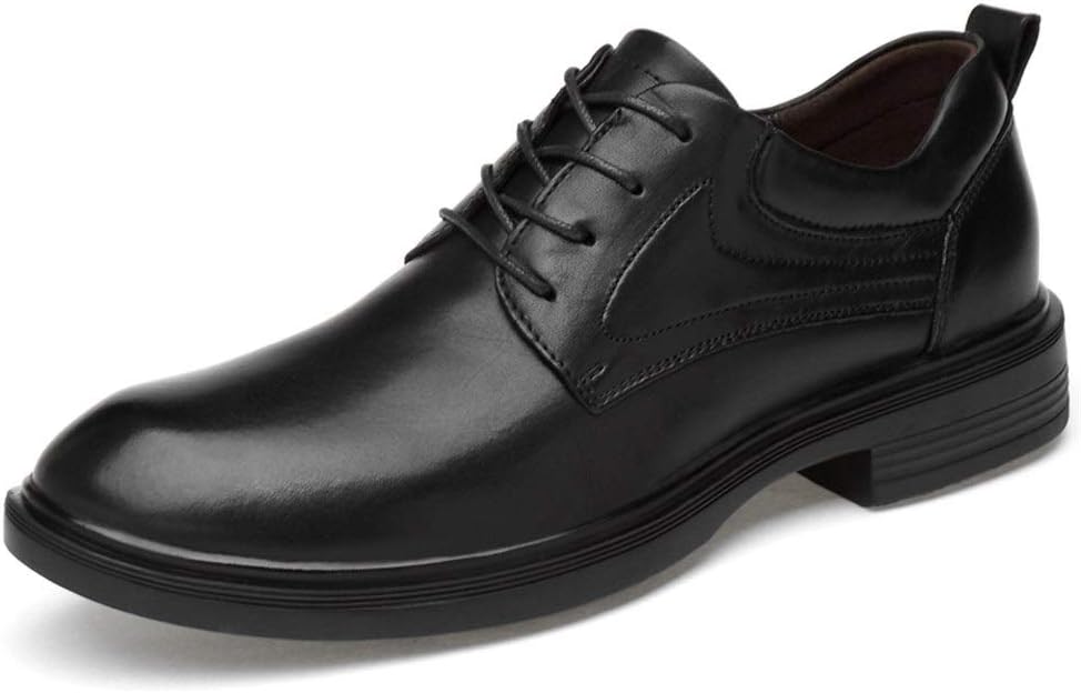 

Мужские оксфорды на шнуровке с круглым носком, дерби с тиснением под крокодила, кожаные, низкие, с противоскользящим массивным каблуком, классические Zuzala, черный