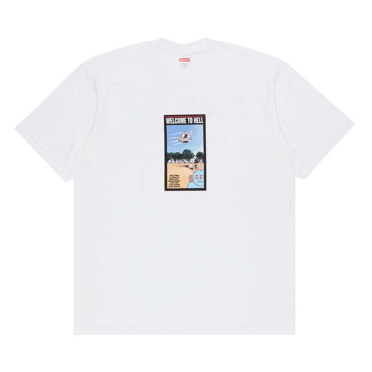 

Футболка Supreme x Toy Machine Welcome To Hell 'White', белый