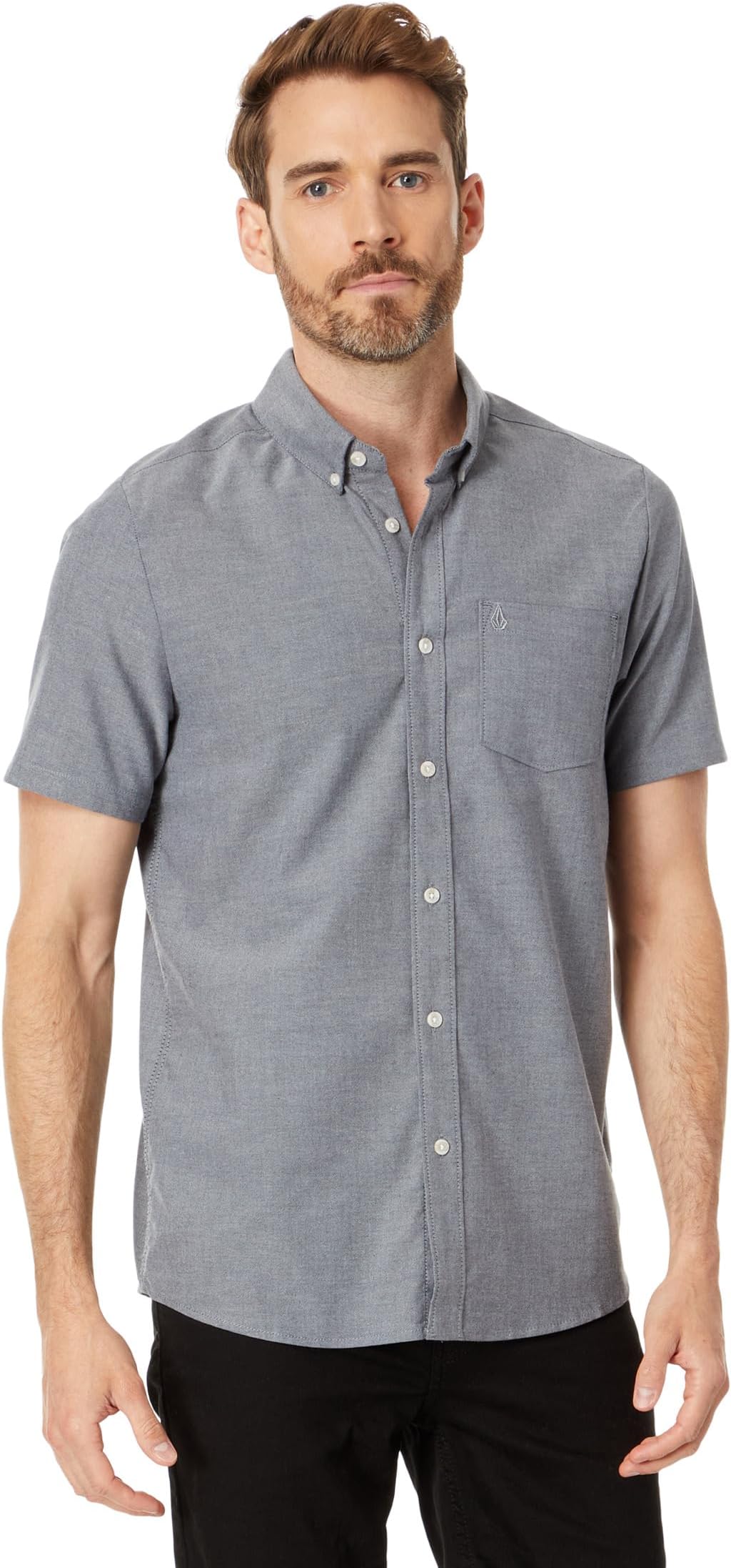 

Рубашка Everett Oxford Short Sleeve Volcom, черный