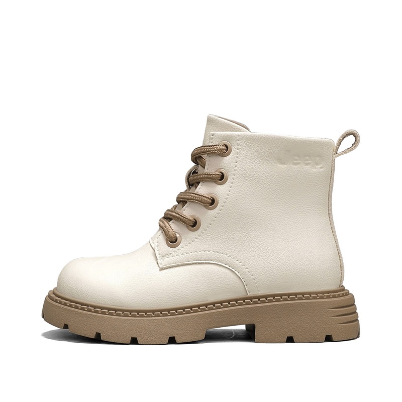 

Кожаные ботинки Explorer 20 для детей, высокие, с амортизацией, увеличивающие рост, легкие, водонепроницаемые и устойчивые к истиранию Jeep, экрю