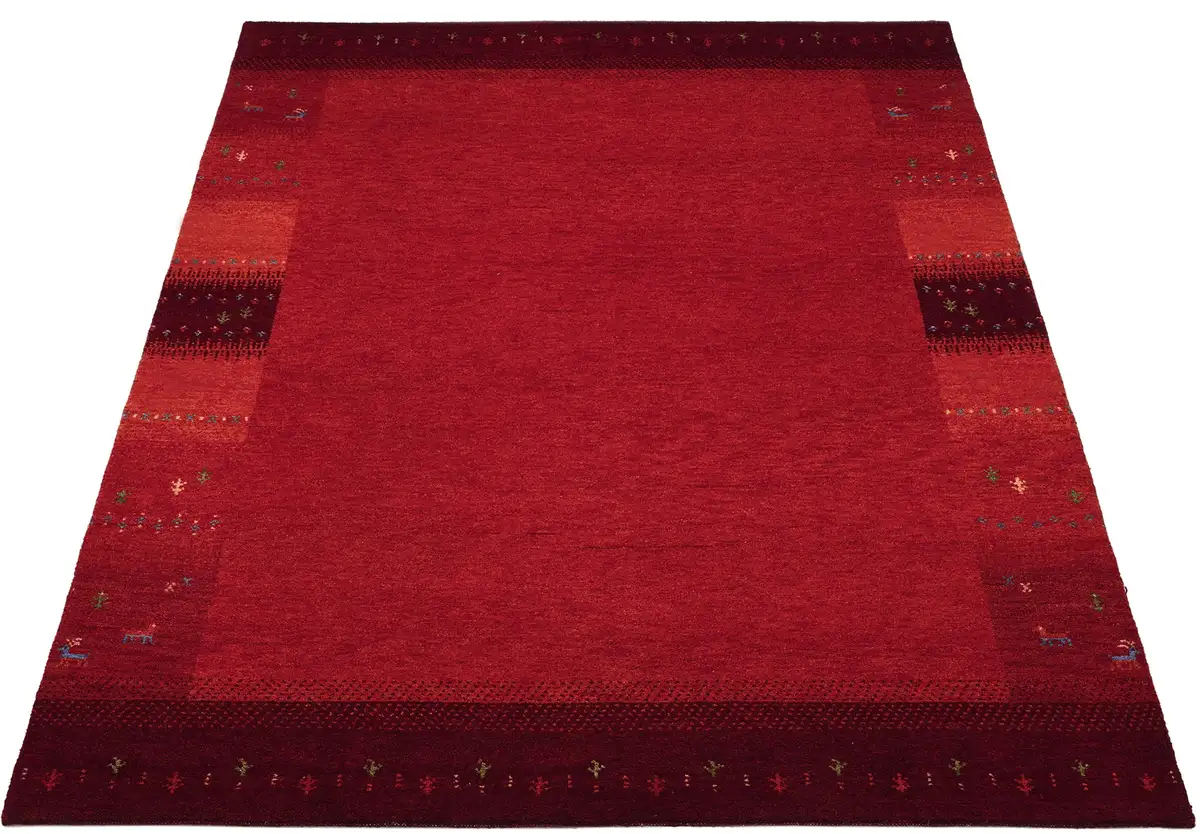 

OCI THE CARPET BRAND Шерстяной ковер "INTENSE MALA", прямоугольный, ручной работы, чистая новая шерсть, теплый для ног, гостиная OCI Die Teppichmarke 200х250 см, темно-красный