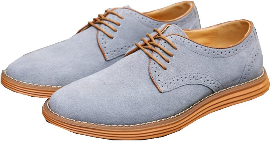 

Мужские классические современные оксфорды ChicWind с шнуровкой из кожи, серый