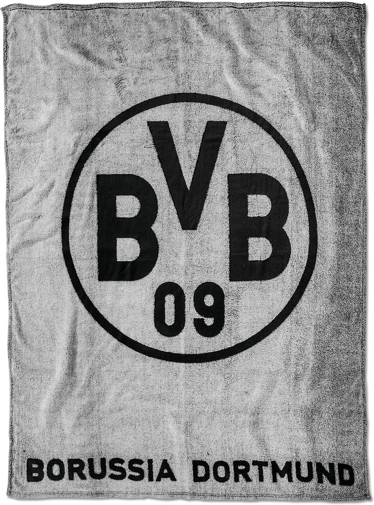 

Флисовое одеяло BVB Borussia Dortmund Football Bundesliga 150 x 200 см, серое, серый