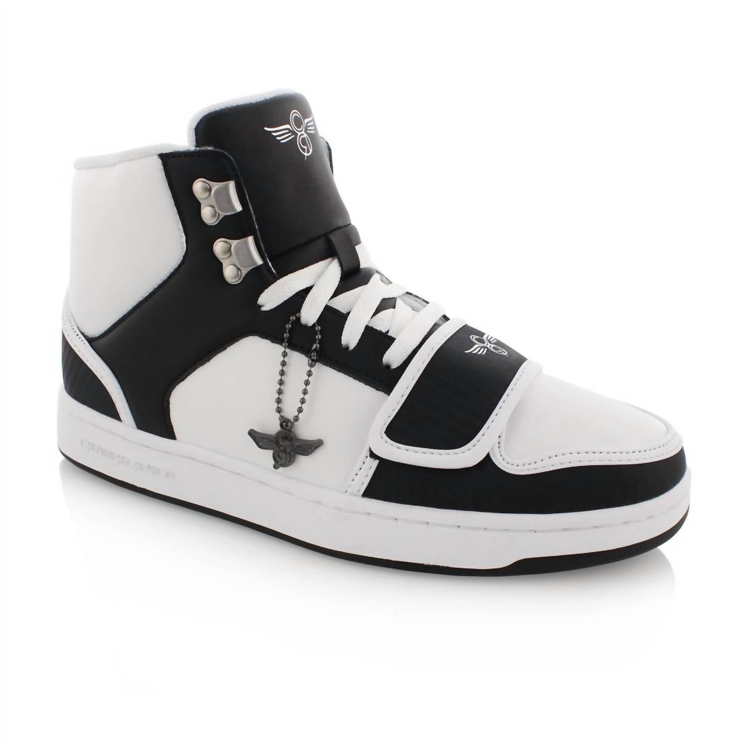 

Мужские кроссовки Cesario High XXI в бело-черном цвете CREATIVE RECREATION