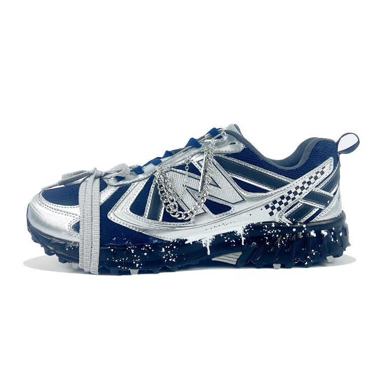

Кроссовки NB 410 унисекс с низким верхом, синие, серебристые New Balance