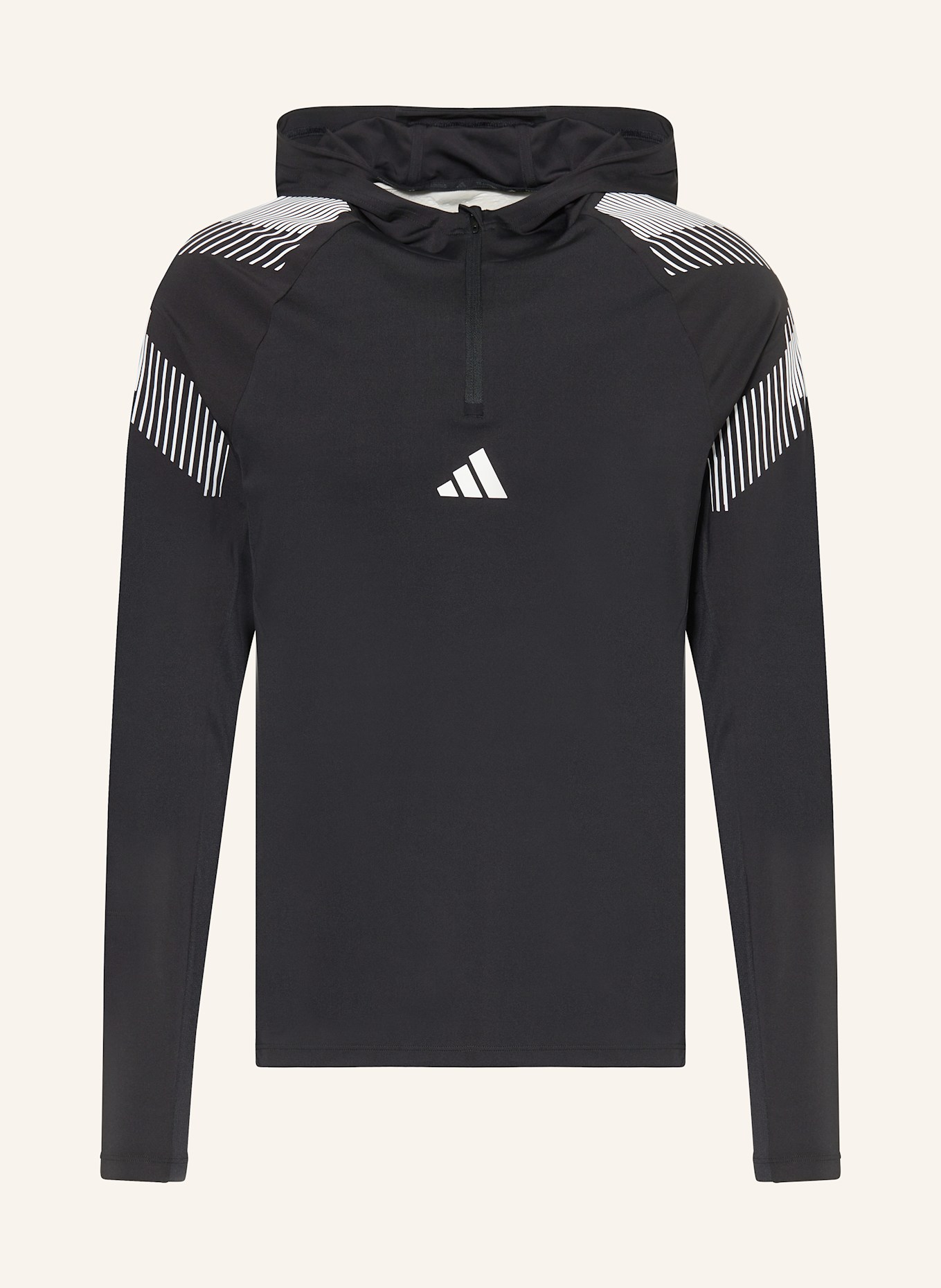 

Толстовка с капюшоном Pro Series с четвертной молнией Adidas, черный