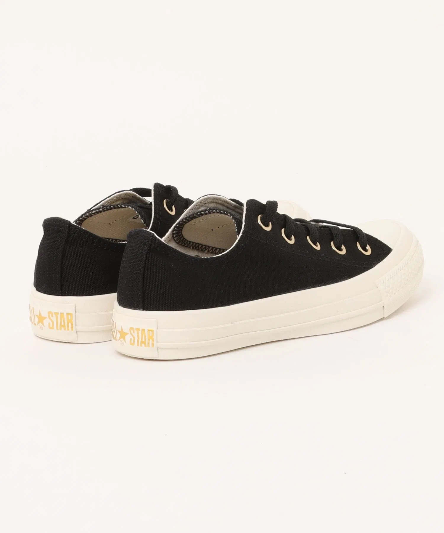 Мужские кеды CONVERSE All Star Gold Logo Label OX чёрные — фото 2