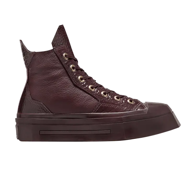 

Кроссовки Converse Wmns Chuck 70 De Luxe Squared High Bloodstone Croc, красный