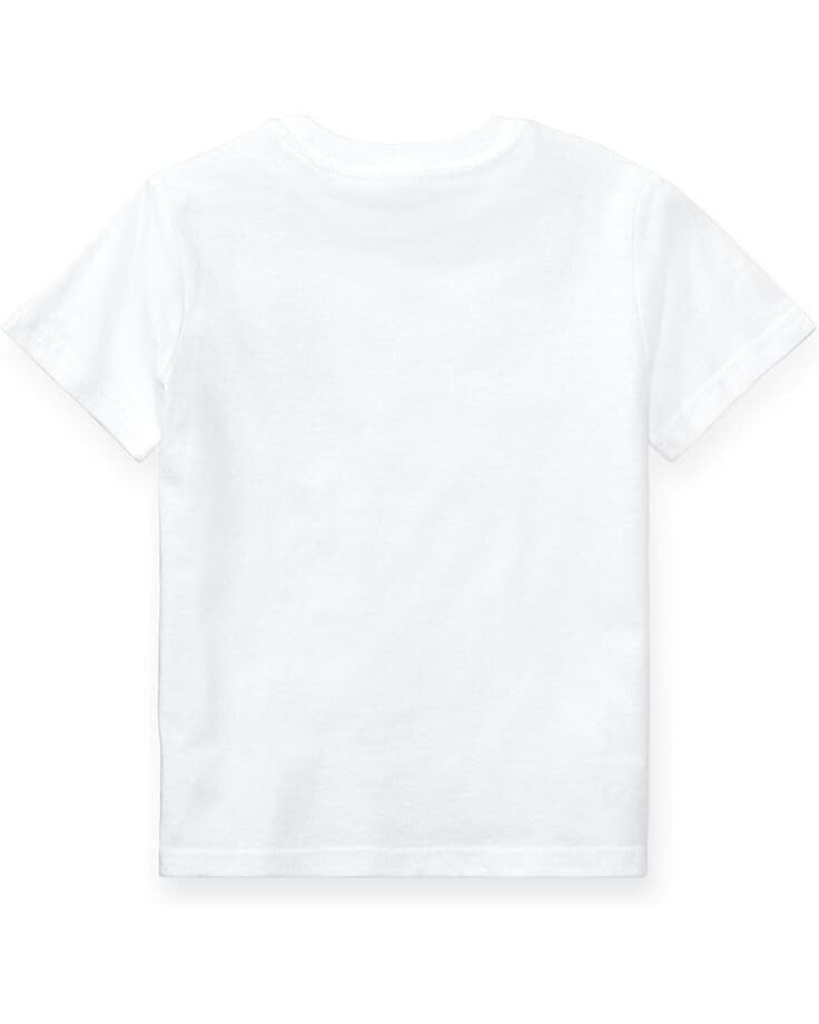 Толстовка Polo Ralph Lauren Kids Short Sleeve Jersey T-Shirt, белый — фото 2