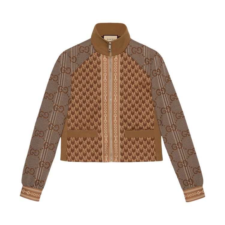 

Джерси Gucci Jacquard Jersey Coffee, желто-коричневый