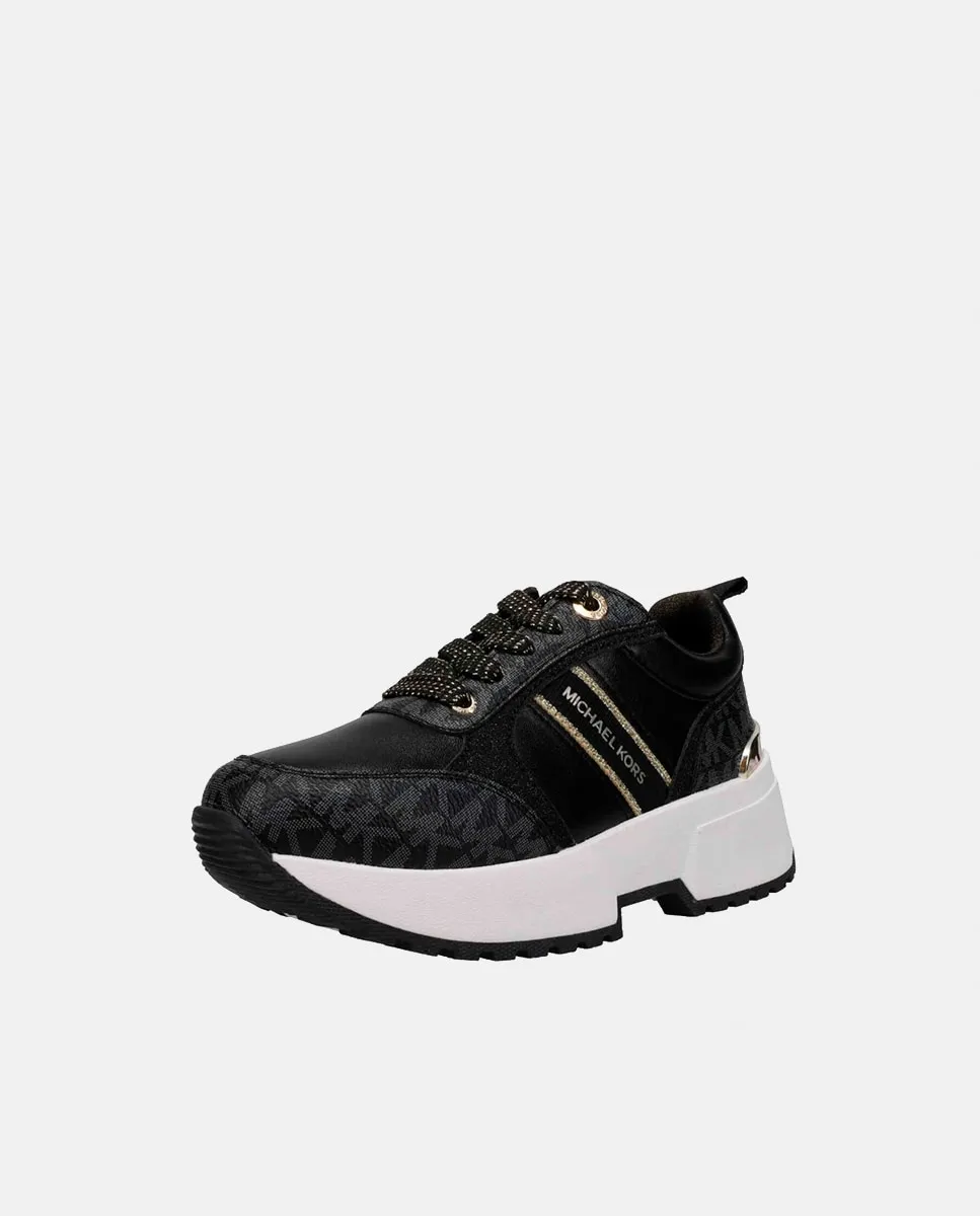 

Детские кроссовки для девочки Cosmo Meyers Running с монограммой Michael Kors, черный