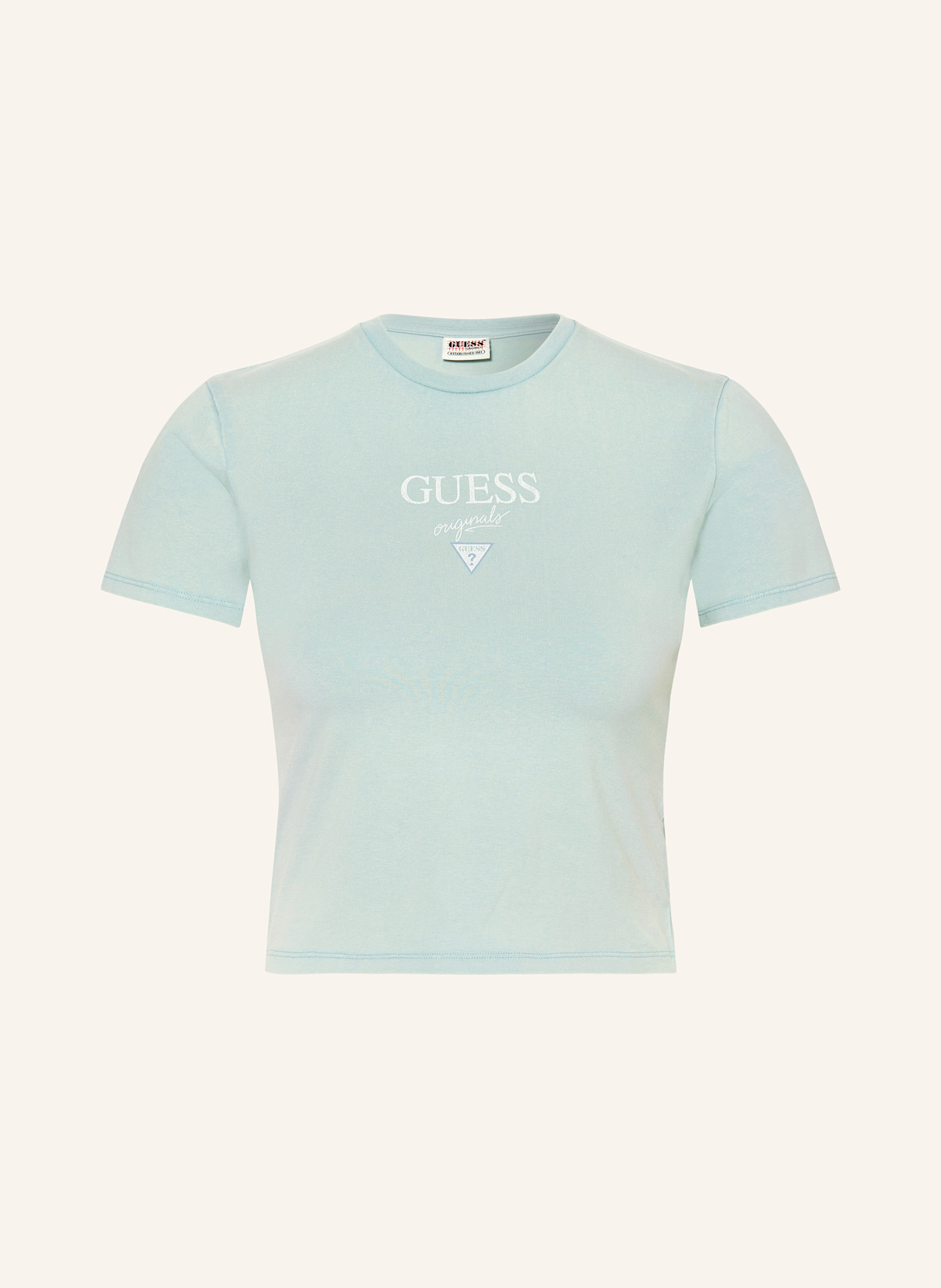 

Укороченная рубашка go vintage baker Guess Jeans, зеленый