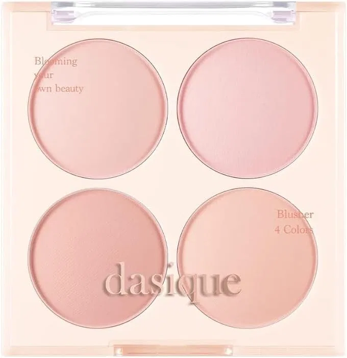 Палетка румян Blending Mood Cheek Dasique 4 цвета 09 Amond Vanilla Almond