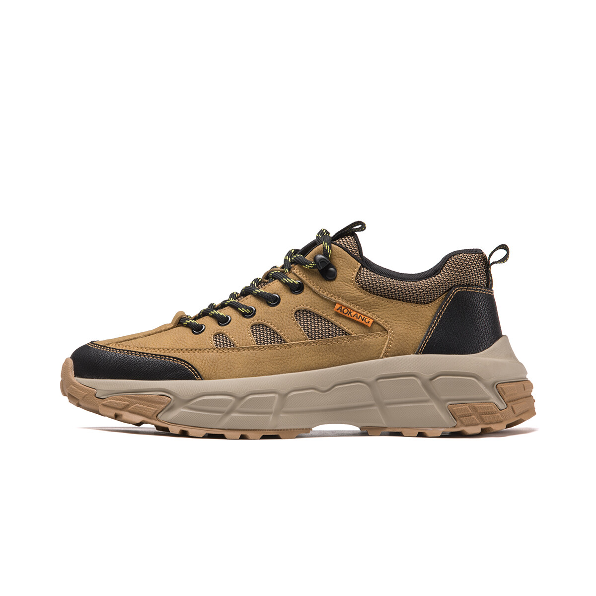 

Кроссовки мужские Lifestyle Shoes Men Low-Top Earthy Yellow Black Aokang