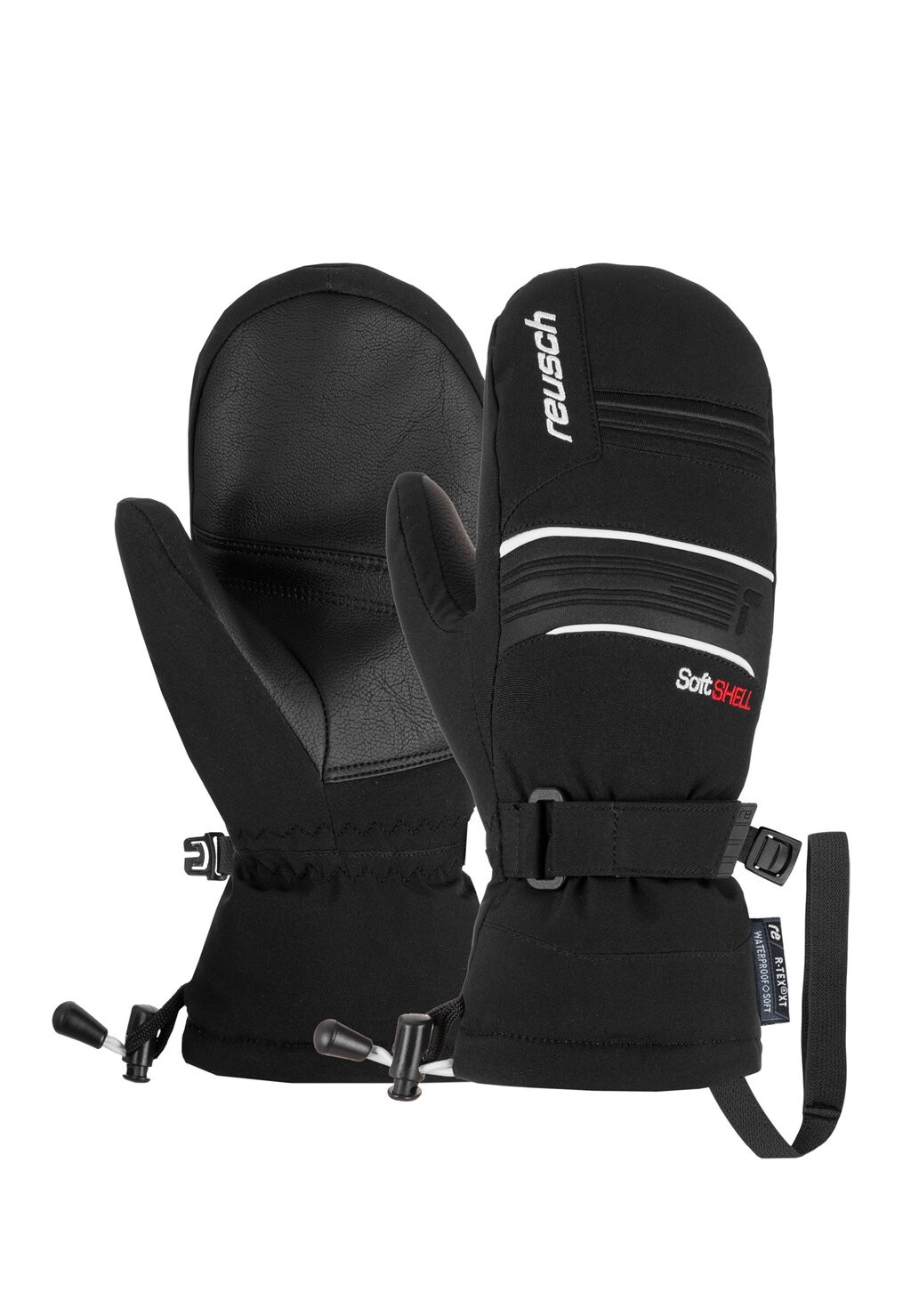 

Варежки Reusch, цвет black white
