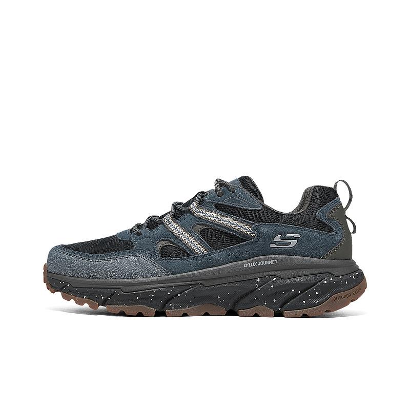 

Мужские низкие кроссовки для активного отдыха, цвет морской волны Skechers, Marine Blue/Multicolor