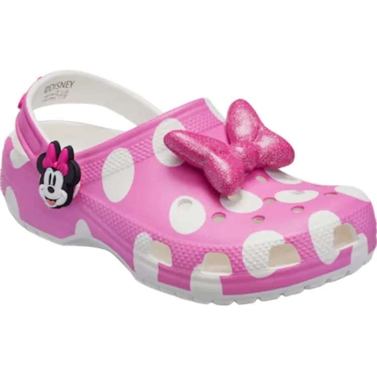 Crocs Детские клооги Disney x Classic Clog для детей 3-7 лет Pink — фото 3