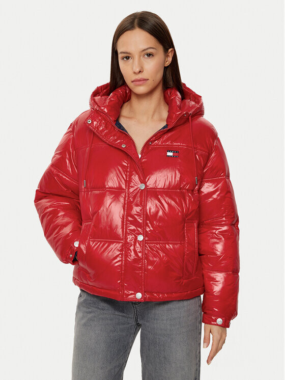 

Пуховик стандартного кроя Tommy Jeans, красный