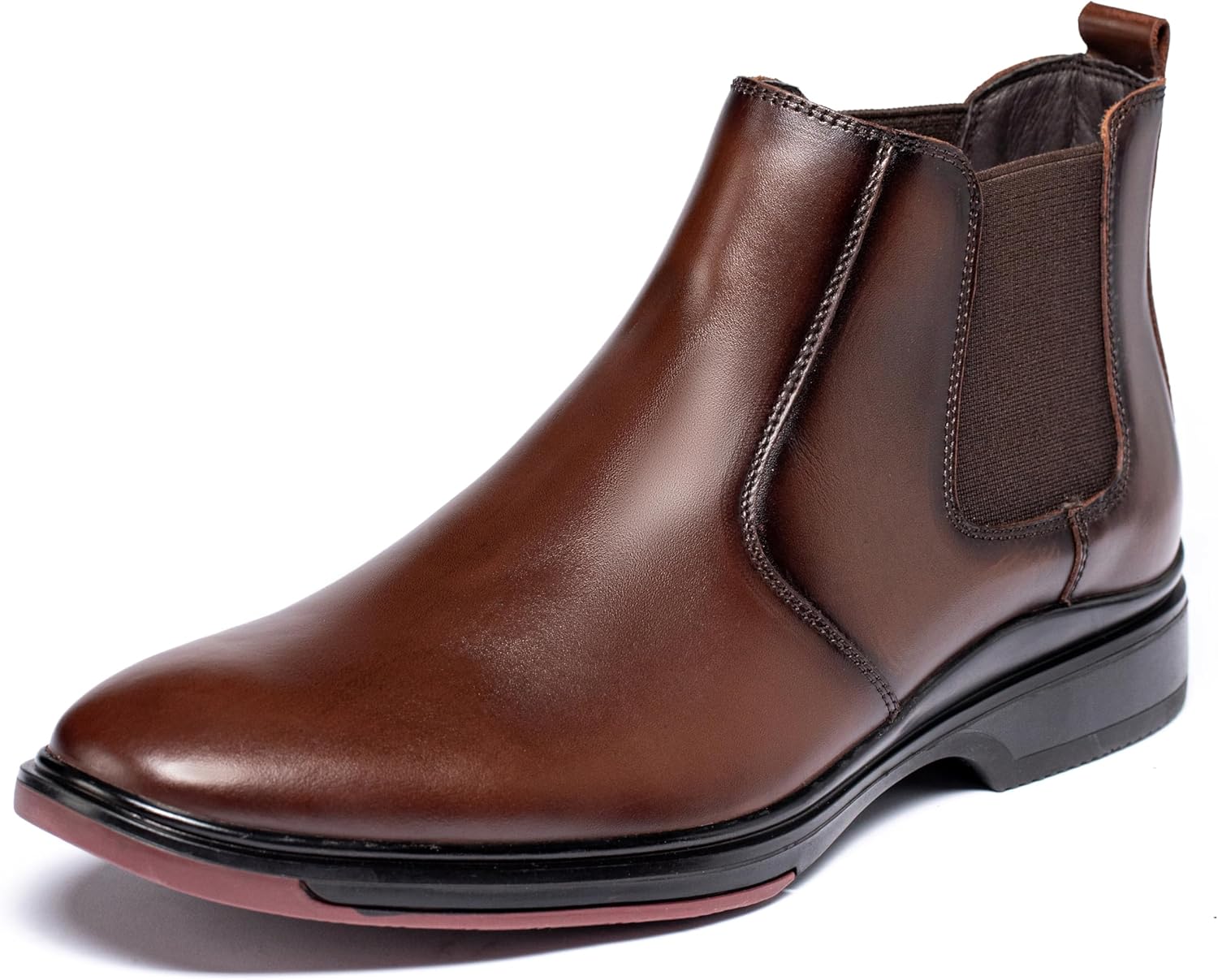 

Мужские ботинки Chelsea ArcBrothers из кожи, удобные, на шнуровке, для повседневного и официального использования, Coffee