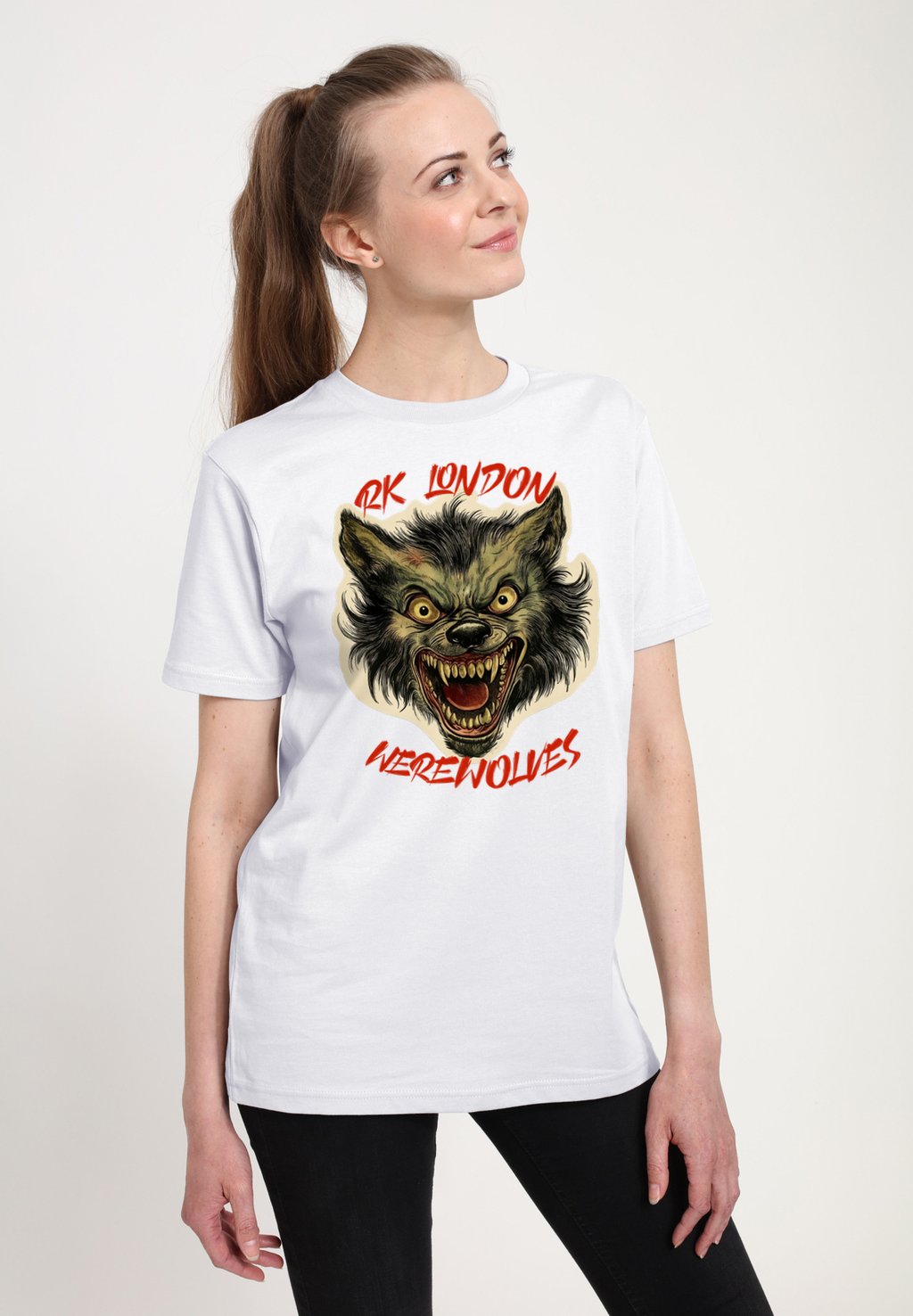 

Футболка с принтом WEREWOLVES Henry Tiger, белый
