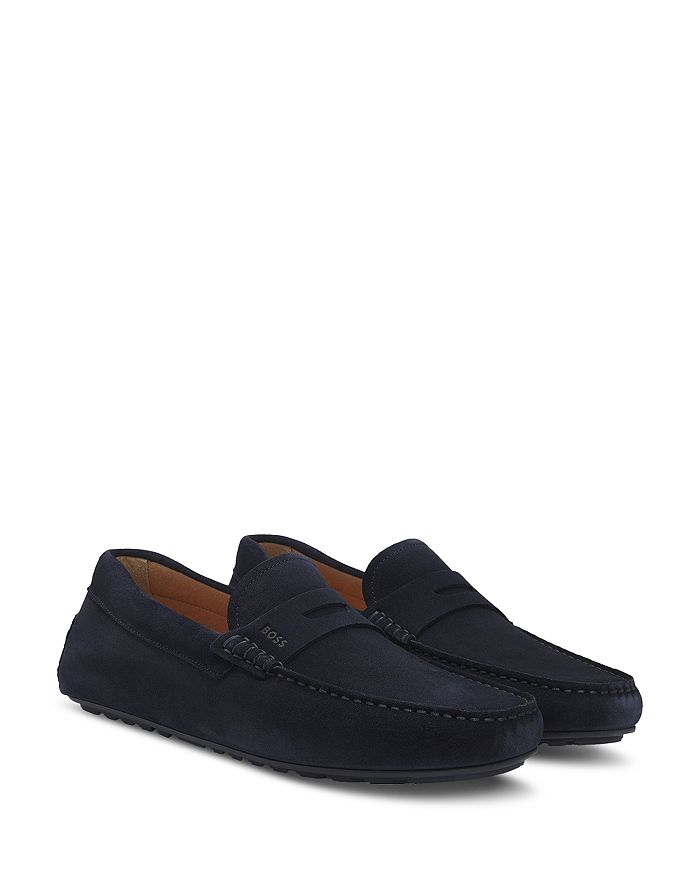 

Мужские мокасины Noel Slip On Penny Loafer BOSS, синий