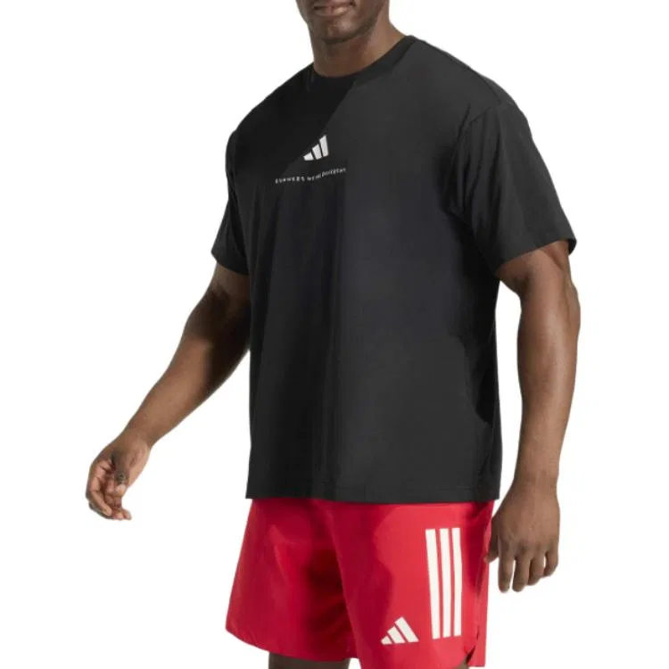 Футболка унисекс black crew neck Adidas — фото 4
