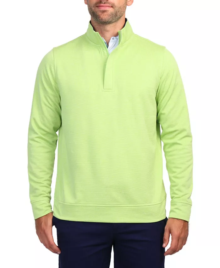 

Мужская утепленная флисовая толстовка с молнией на четверть Luxe Performance Fleece Quarter Zip Tailorbyrd, зеленый