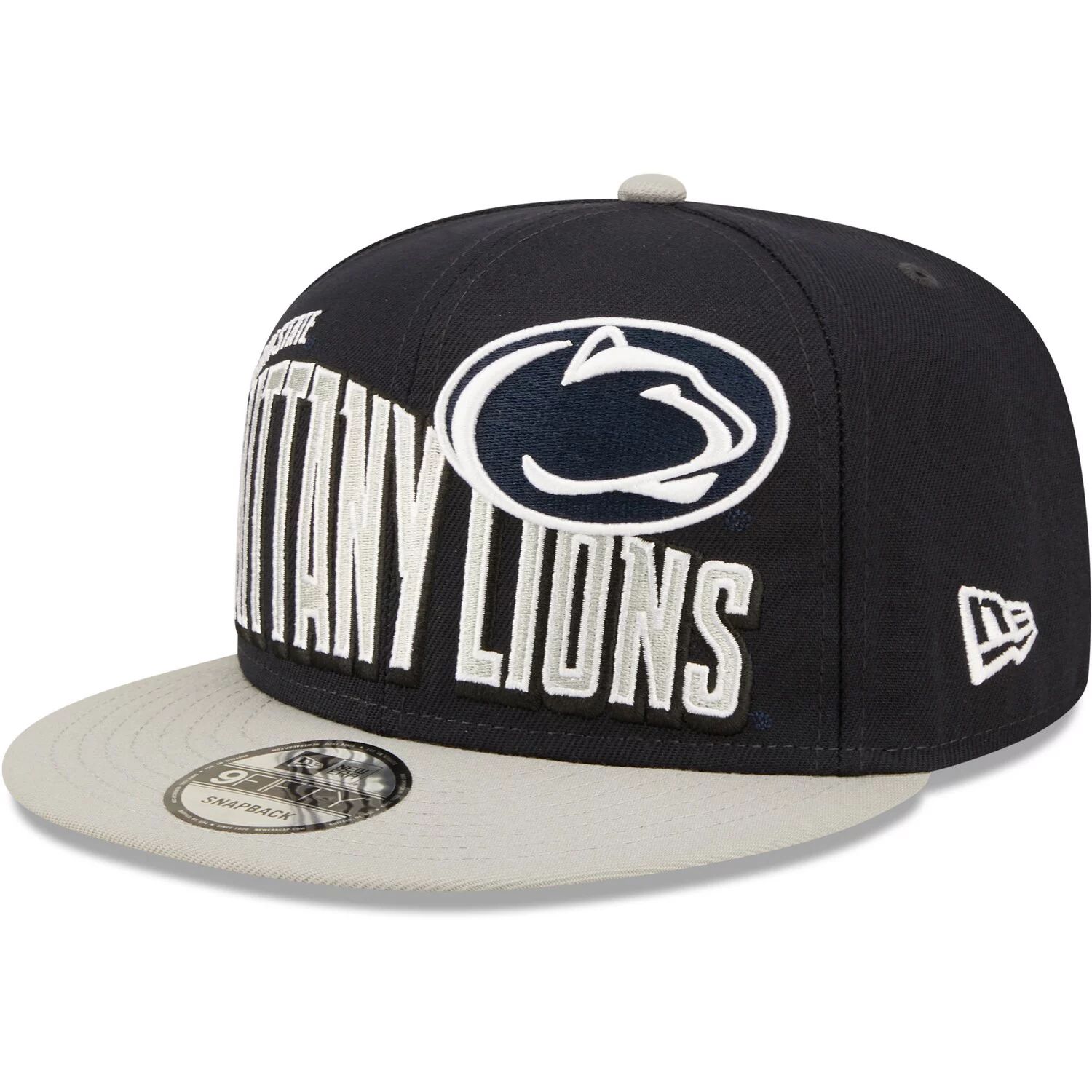 

Мужская двухцветная винтажная шляпа Snapback 9FIFTY темно-синего цвета New Era Penn State Nittany Lions