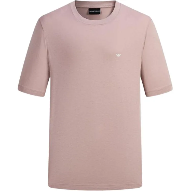 EMPORIO ARMANI Футболка мужская Dusty Pink Crew Neck Moderate Straight Fit