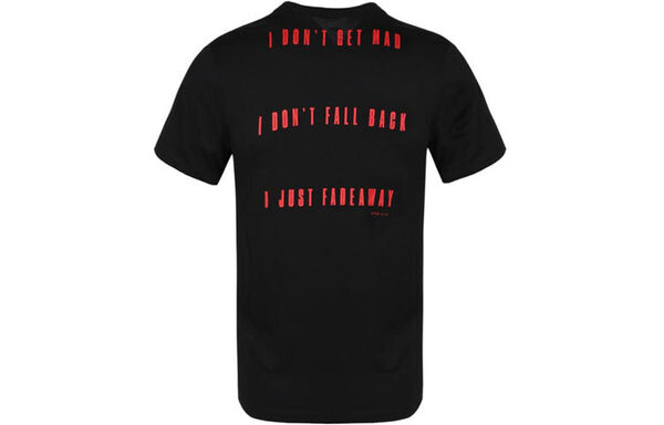 Футболка athleisure casual sports breathable printing short sleeve black Nike, черный — фото 2