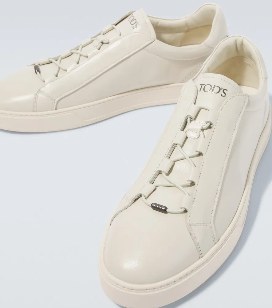 Кожаные кроссовки Tod's, белый — фото 3