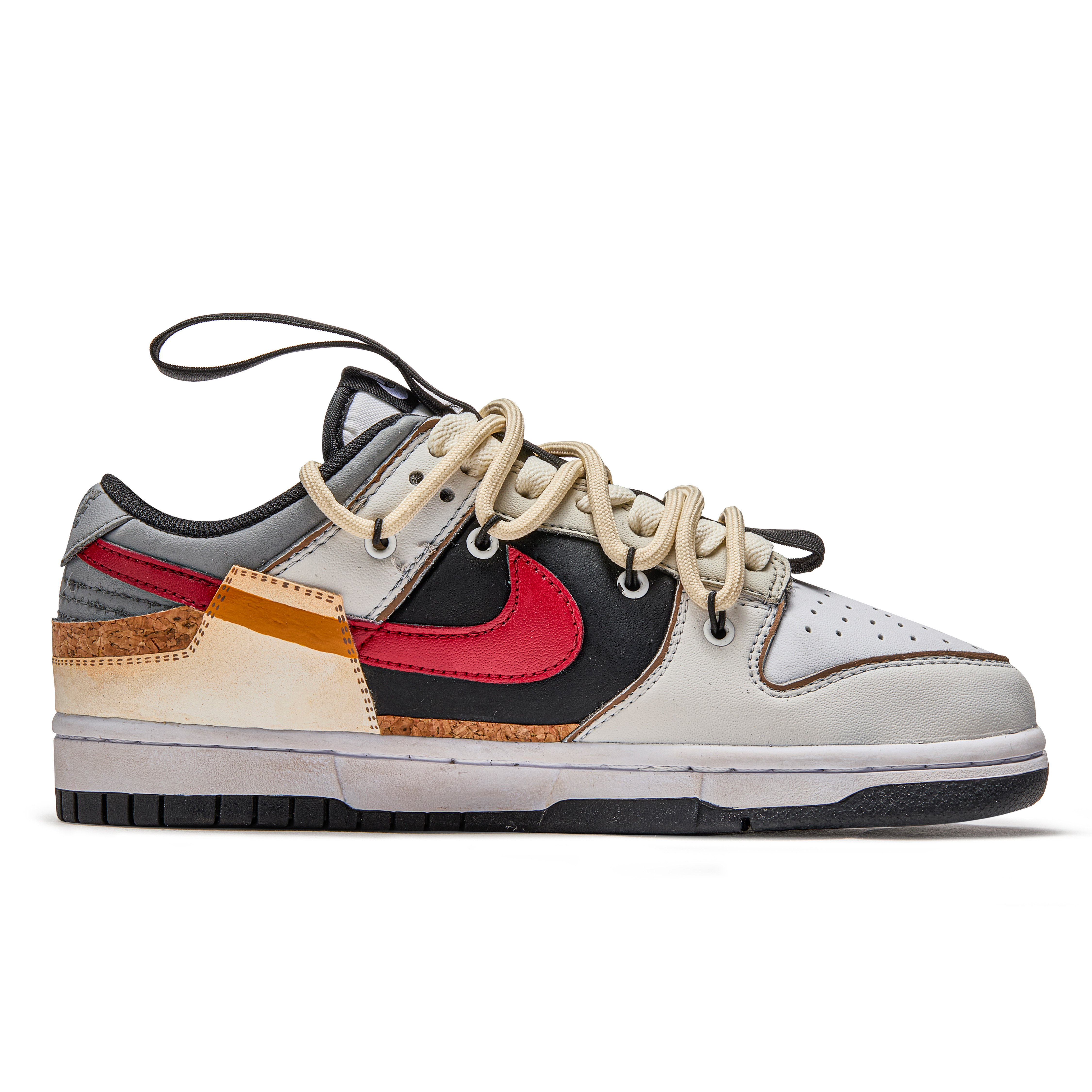 

Кроссовки Nike Dunk Skateboarding Shoes Women's Low-top Beige/Yellow, цвет Apricot Cream