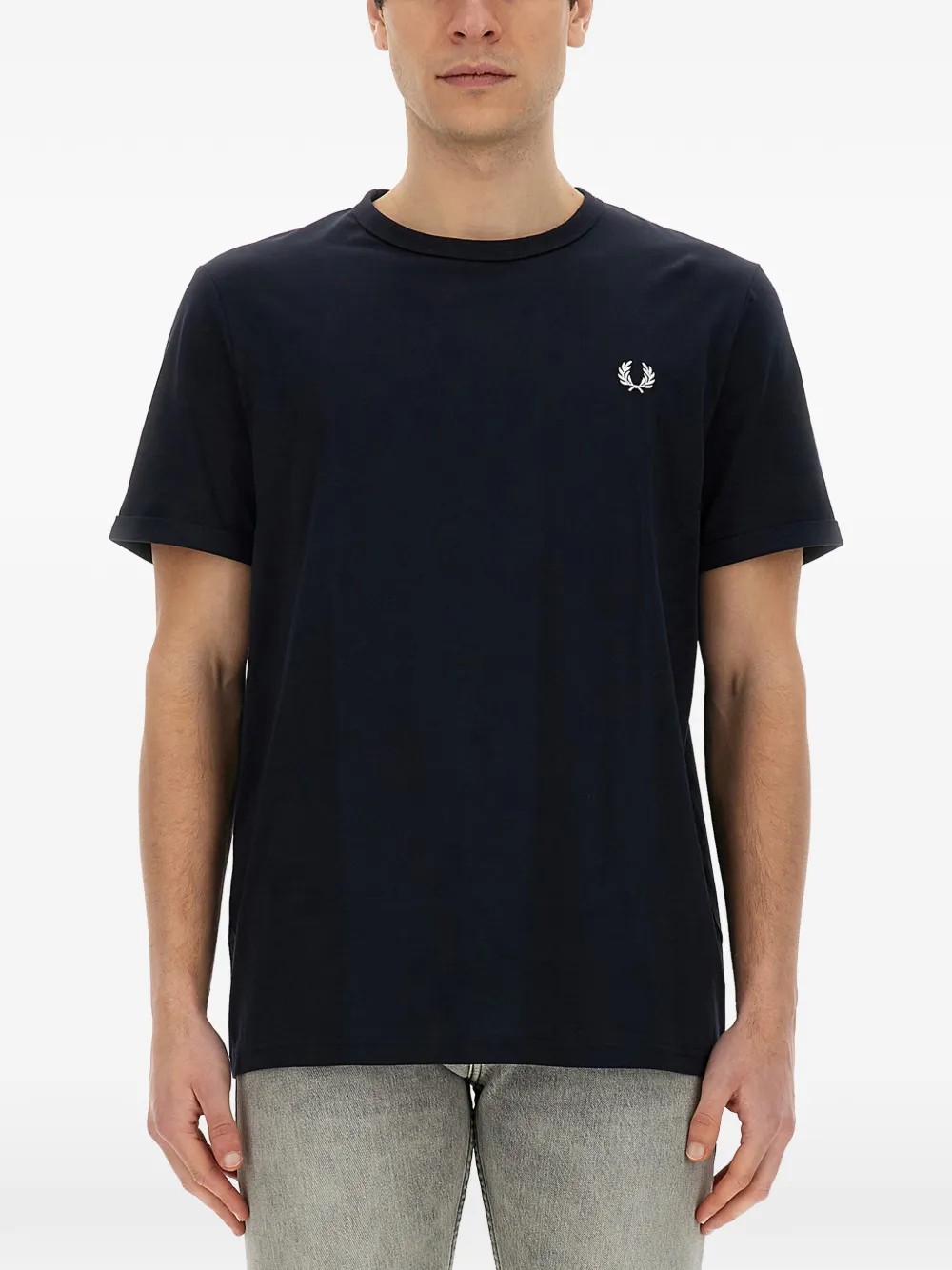

Футболка с вышитым логотипом Fred Perry, синий