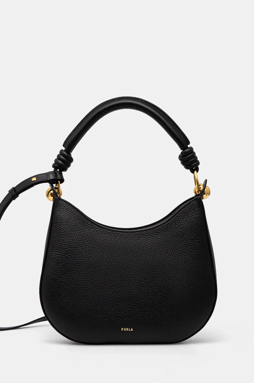 

Кожаная сумочка Furla, черный