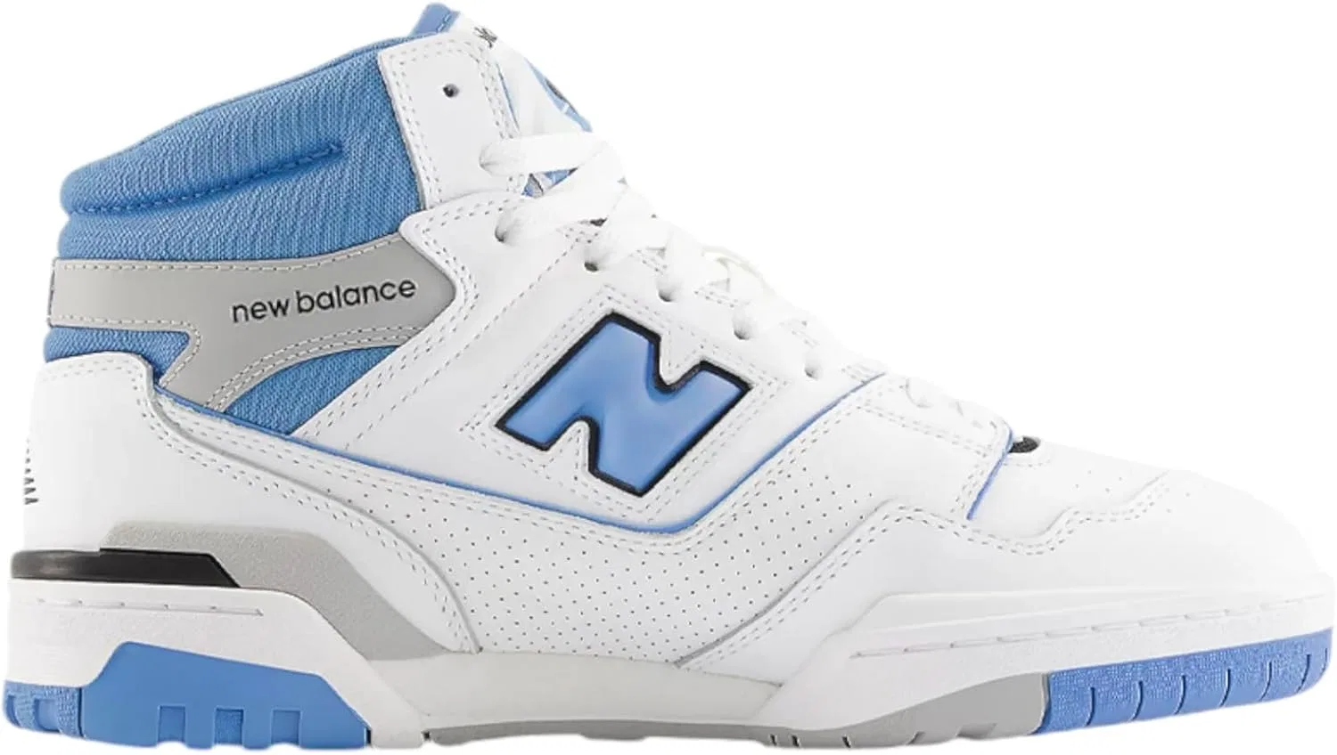 Кроссовки New Balance из кожи для мужчин и женщин, модель 650, White Heritage Blue — фото 3