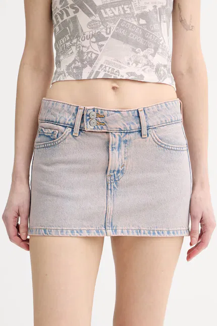 Юбка джинсовая SUPERLOW MINI Levi's, розовый