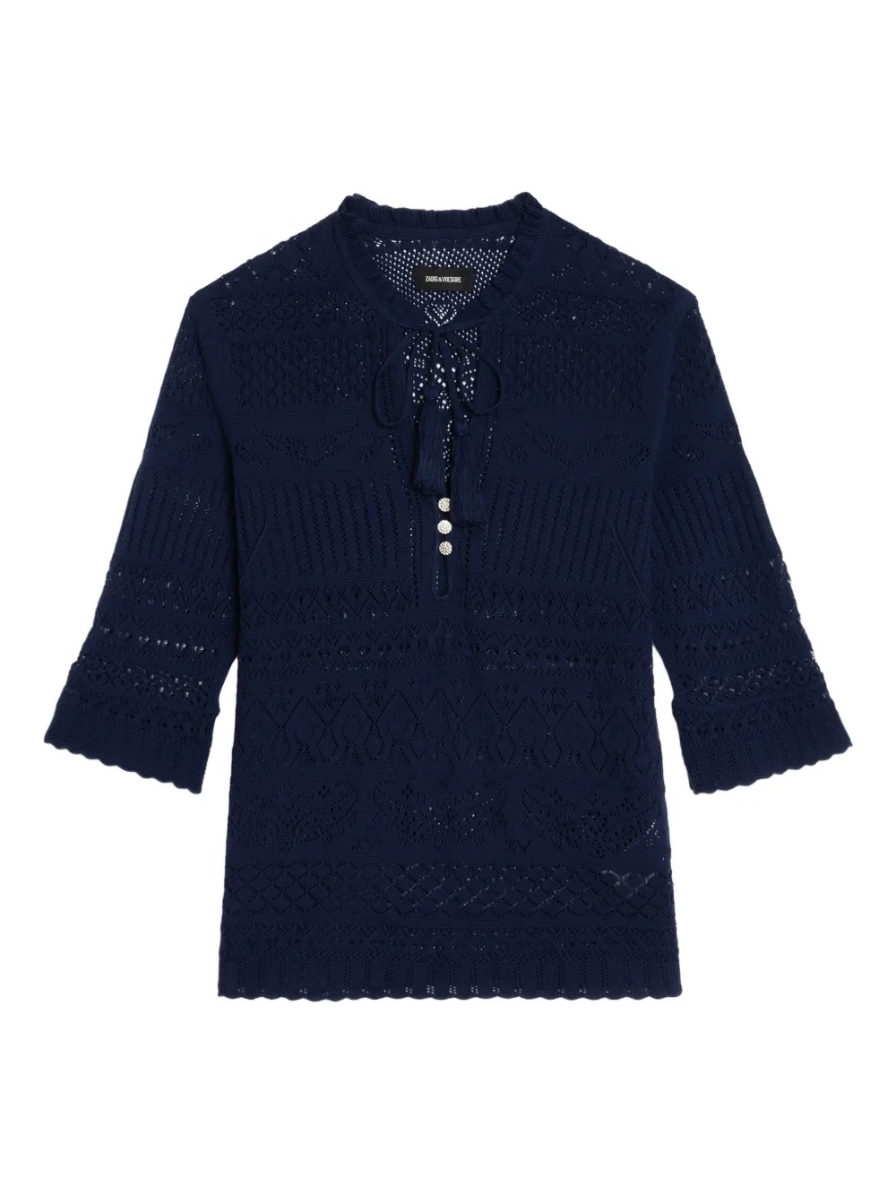 

Рубашка с кисточками Zadig&Voltaire, синий