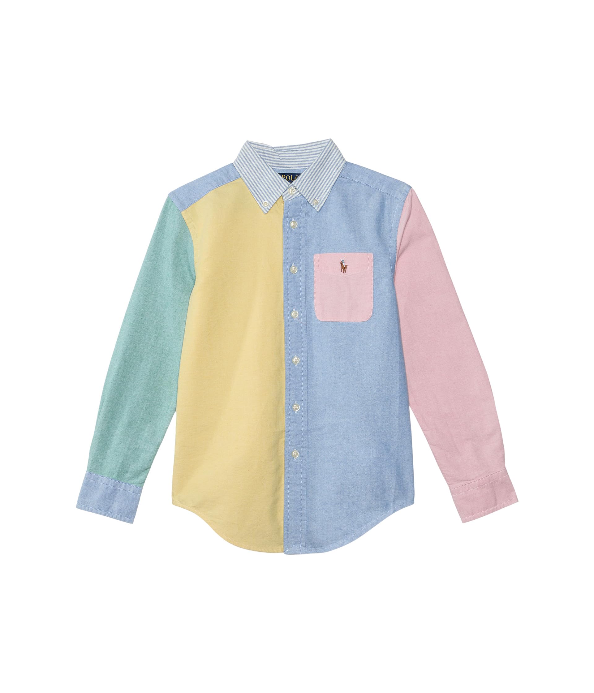 

Рубашка Polo Ralph Lauren Kids Cotton Oxford Fun Shirt, цвет 4680 Funshirt