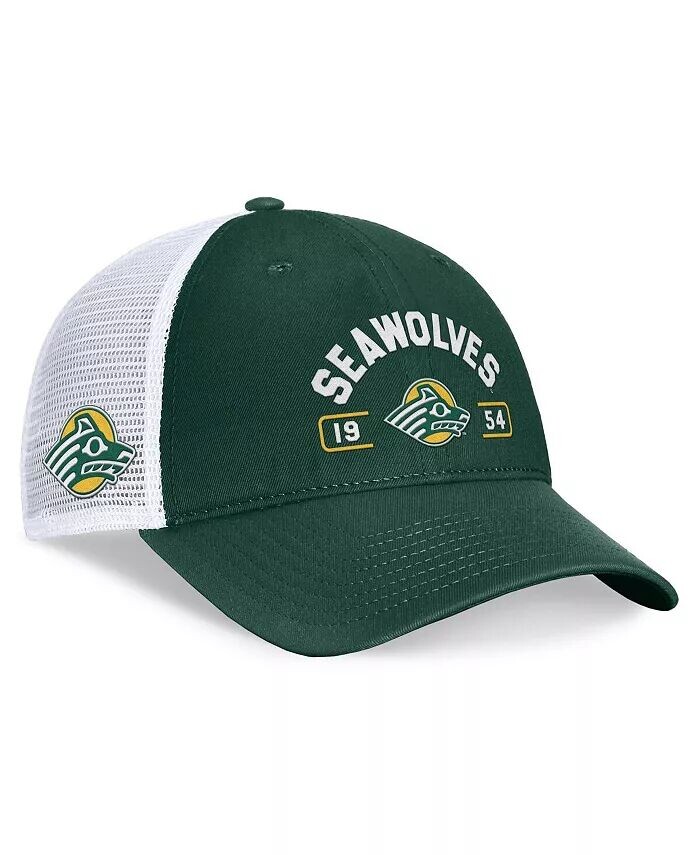 

Мужская регулируемая шапка зеленого/белого цвета Alaska Anchorage Seawolves Free Kick Trucker Top Of The World, зеленый