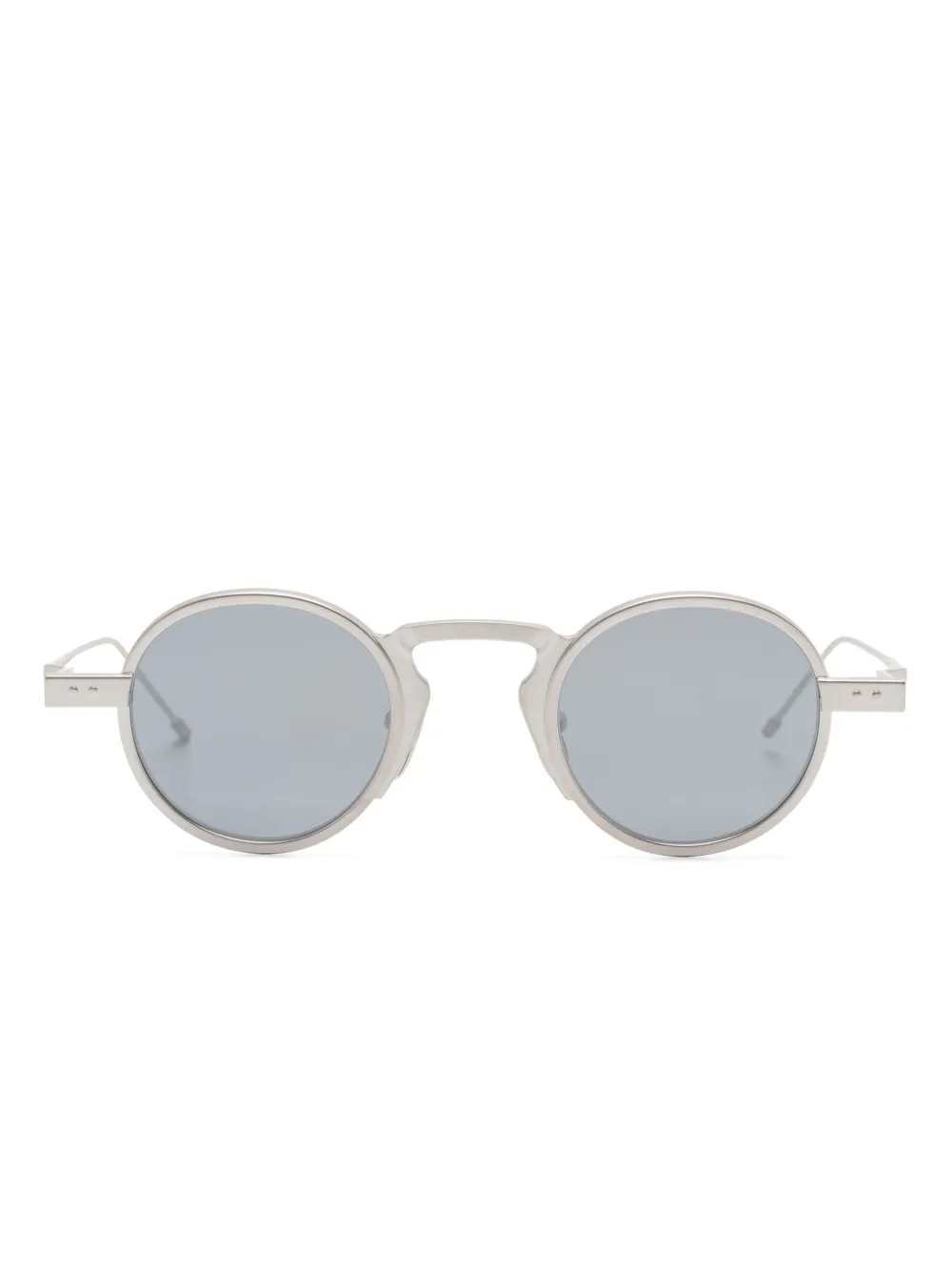 

Солнцезащитные очки в круглой оправе Thom Browne Eyewear, серебяный