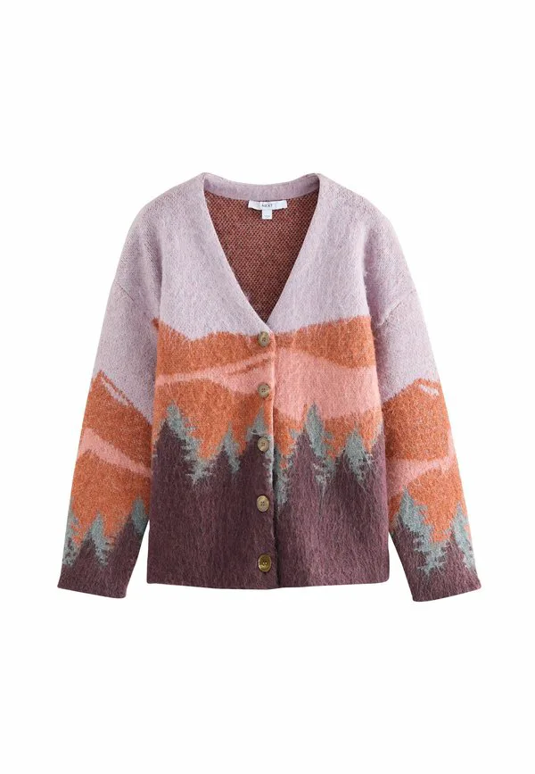Кардиган vnec стандартного кроя Next, Purple And Orange Mountain Scene