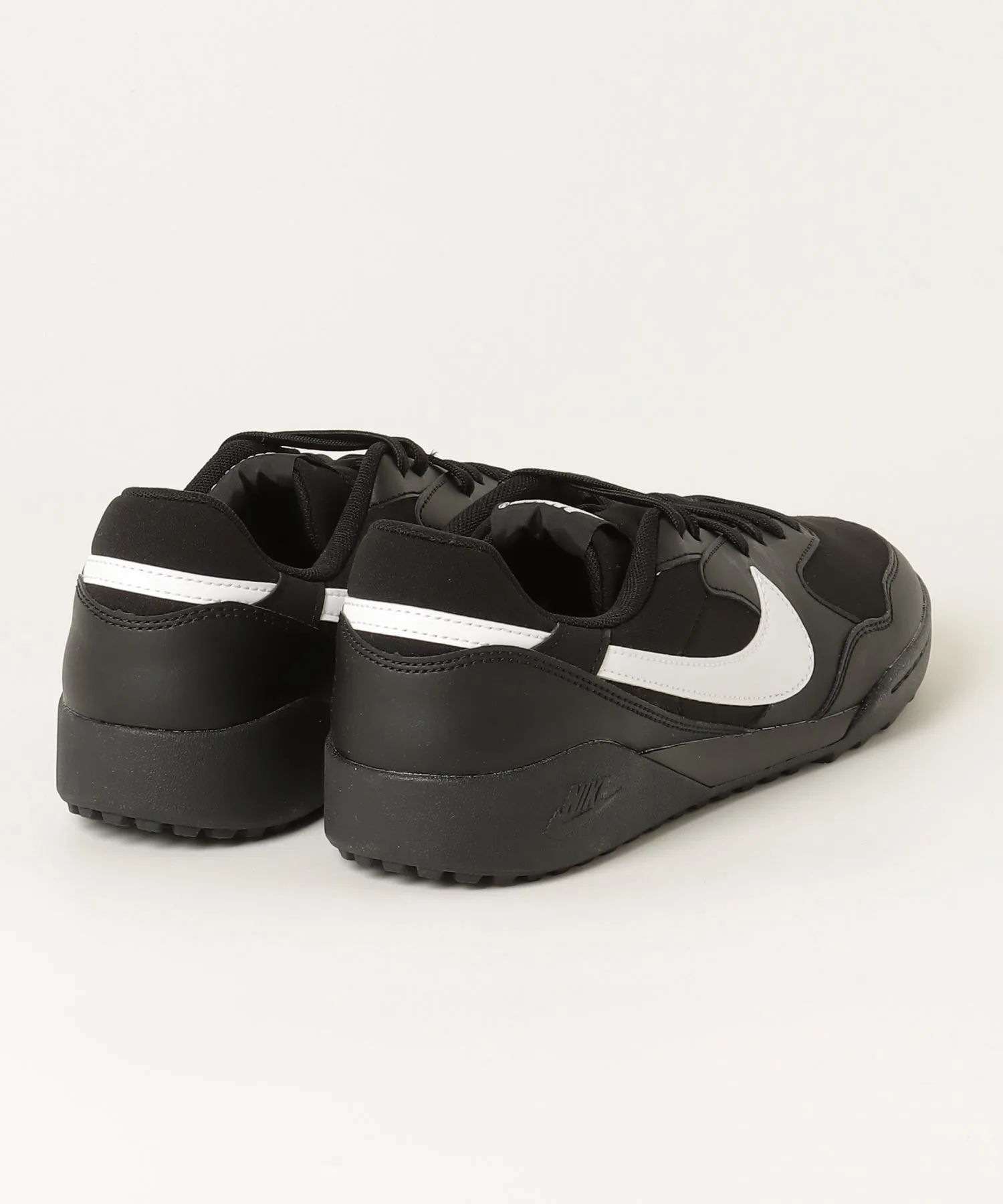 Мужские кроссовки из текстиля и замши с увеличенным логотипом Teramanta NIKE черные — фото 2