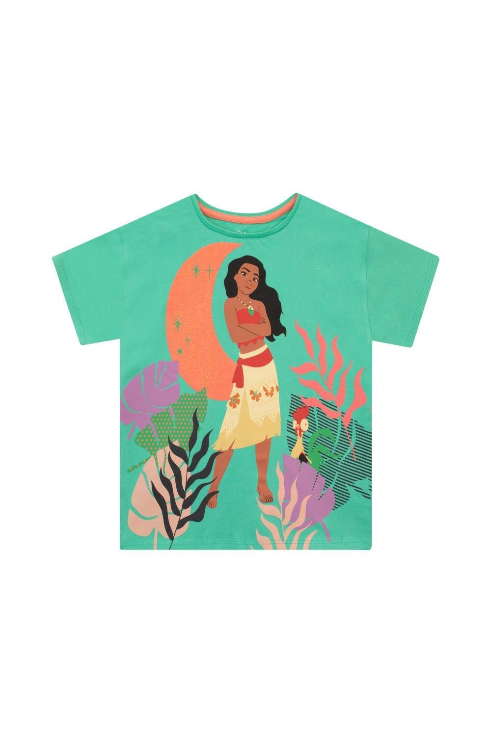 

Футболка Moana с блестками Moon Disney, зеленый